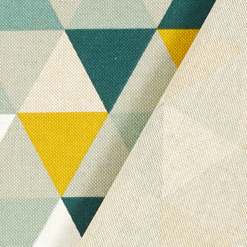 Half Panama Decor Fabric Triangles – green,  image number 4