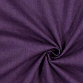 Linen fabric Ramie mix medium – aubergine, 
