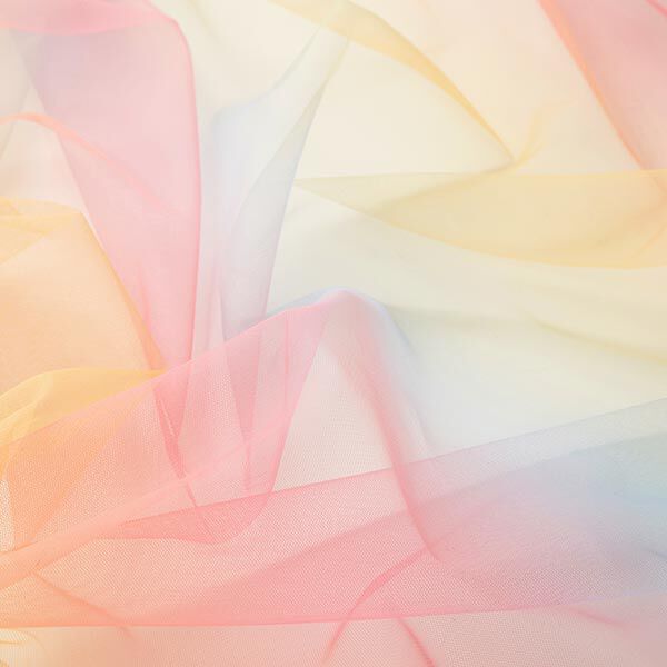 Soft Mesh Rainbow Ombre – pink/yellow,  image number 3