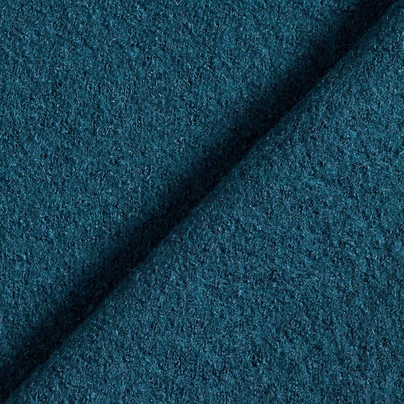 Lightweight viscose and wool blend knitted fabric – ocean blue,  image number 3