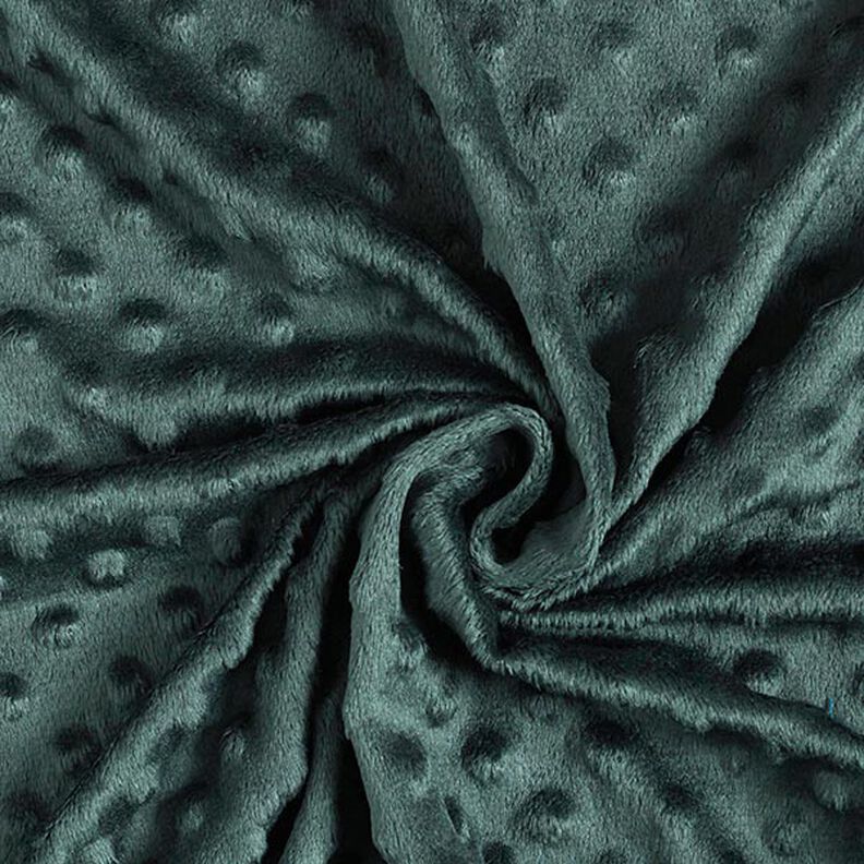 Cosy Fleece Embossed Dots – dark green,  image number 3