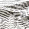 Linen Cotton Blend Narrow Stripes – black/offwhite,  thumbnail number 2