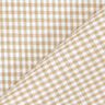 Cotton Vichy - 0,2 cm – light brown,  thumbnail number 3