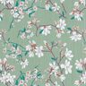 Decor Fabric Panama cherry blossom – pale mint/grape,  thumbnail number 1