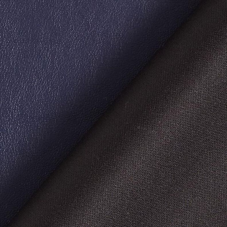 Smooth Stretch Faux Leather – navy blue,  image number 3