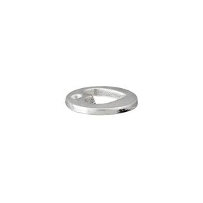 Heart Embellishment [ Ø 12 mm ] – silver metallic, 