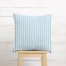 Decor Fabric Half Panama Vertical stripes – aqua blue/white,  thumbnail number 7