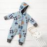 Alpine Fleece Collage jacket – light blue/grey,  thumbnail number 6