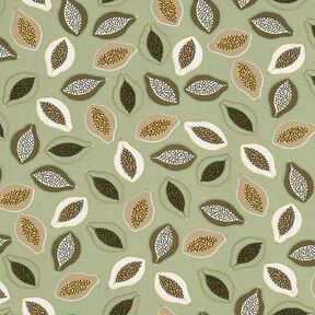 viscose fabric Papayas – reed/taupe, 