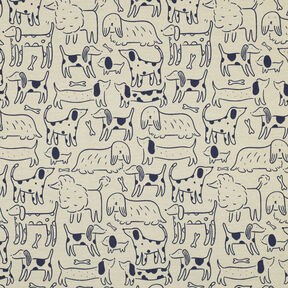 Cotton Jersey Dogs | by Poppy – anemone/navy blue, 