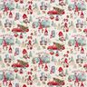 Decor Fabric Tapestry Fabric Christmas gnomes – light beige/red,  thumbnail number 1