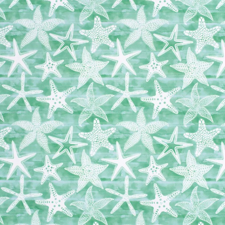 Swimsuit Fabric UPF50 starfish – eucalyptus/white,  image number 1