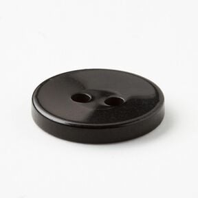 2-hole button shiny [Ø 15 mm] – black, 