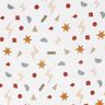 Double Gauze/Muslin geometric symbols – ivory/caramel,  thumbnail number 1