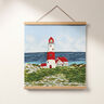 Decorative Panel Tapestry Fabric Lighthouse – light blue/red,  thumbnail number 6