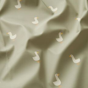 Raincoat Fabric little geese Digital Print – greige, 
