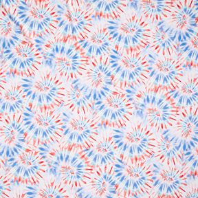 Swimsuit Fabric Batique mandala – white/chili | Remnant 60cm, 