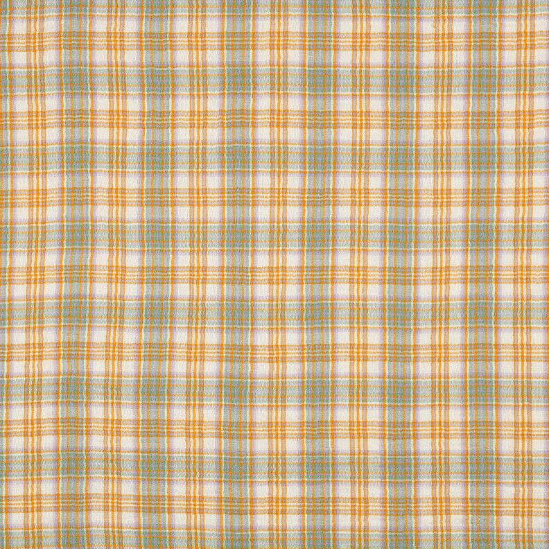 Double Gauze/Muslin Check| Poppy Fabrics – curry yellow/sage,  image number 1
