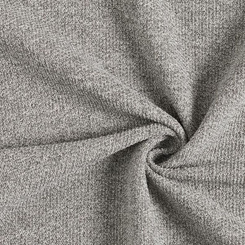 Mottled Bouclé Knit – grey,  image number 1