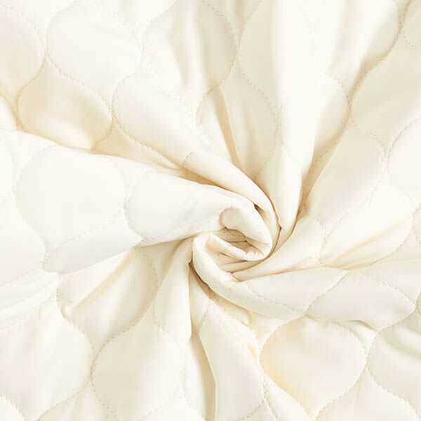 Quilted Fabric Circle Print – offwhite,  image number 3