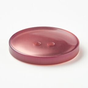 2-hole button shiny [Ø 25 mm] – dark dusky pink, 