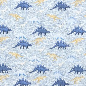 Alpine Fleece Dinosaurs – natural/denim blue, 