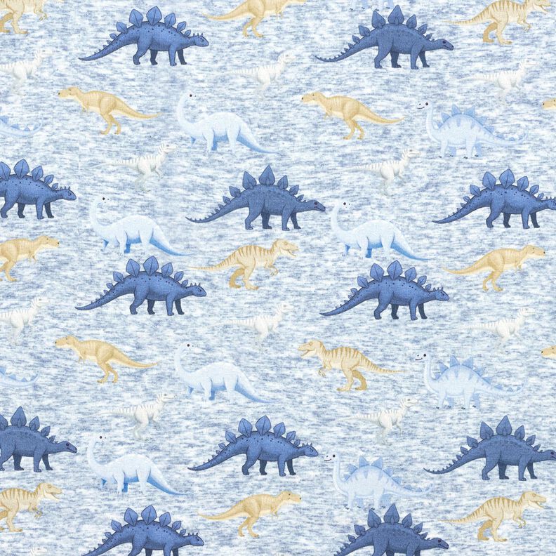 Alpine Fleece Dinosaurs – natural/denim blue,  image number 1