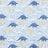 Alpine Fleece Dinosaurs – natural/denim blue,  thumbnail number 1