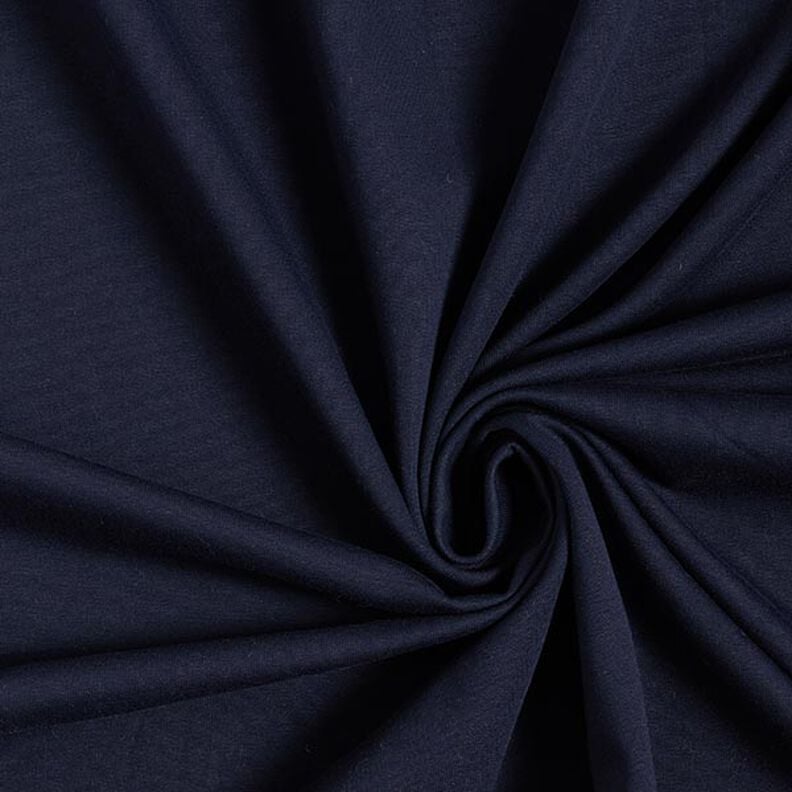 Light Cotton Sweatshirt Fabric Plain – midnight blue,  image number 1