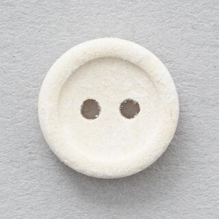 Recycled 2-Hole Button  – offwhite, 
