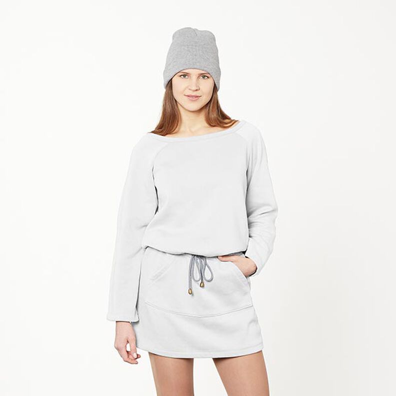 GOTS French Terry | Tula – white,  image number 5