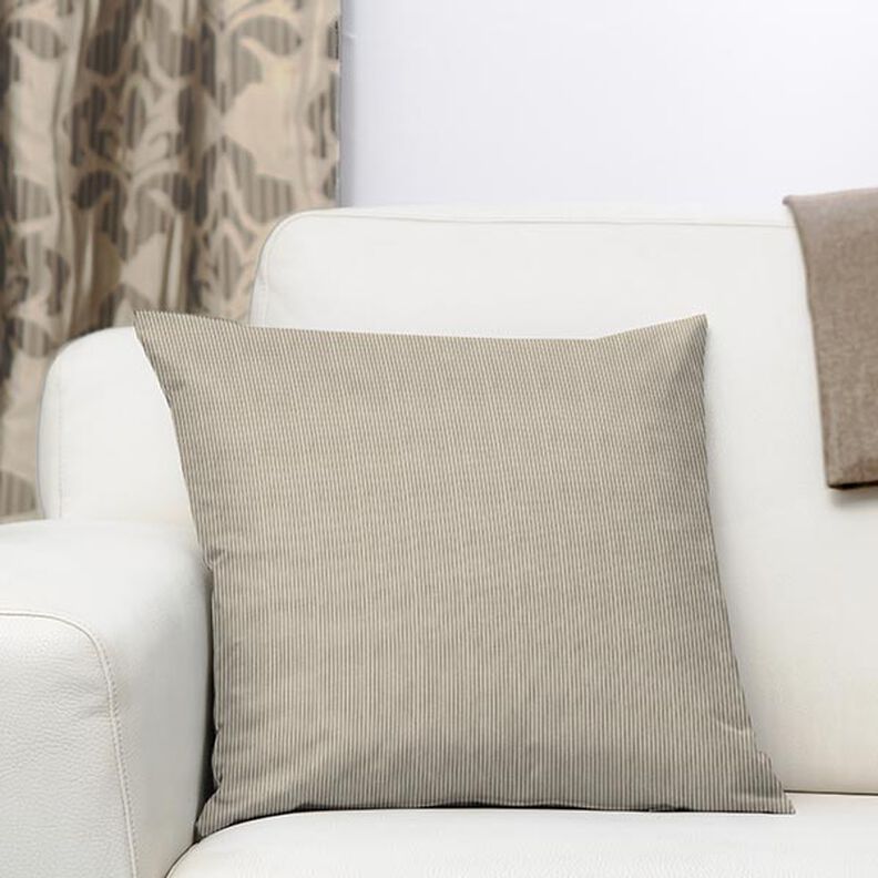 Upholstery Fabric Cord-Look Fjord – greige, image number 7
