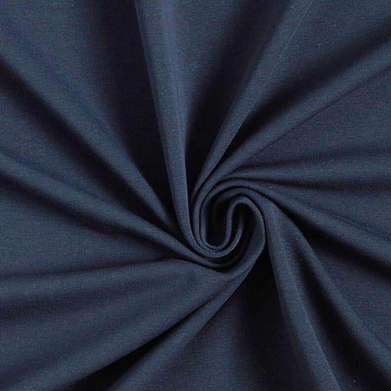 Light French Terry Plain – midnight blue,  image number 1