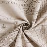 Decor Fabric Half Panama nautical chart – natural,  thumbnail number 3