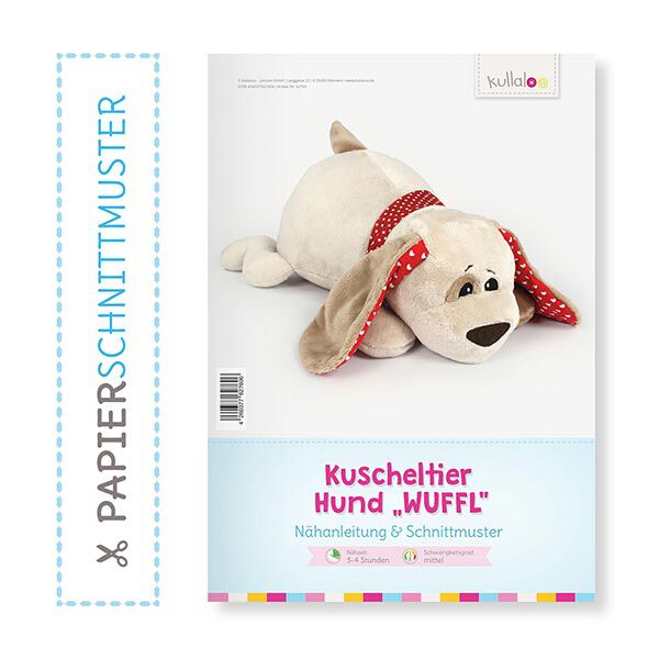 Sew a dog cuddly toy: "WUFFL" paper pattern  | Kullaloo,  image number 1