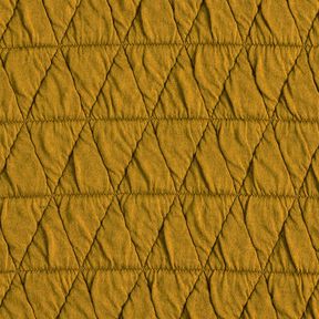 Quilted jersey diamonds – yellow olive, 