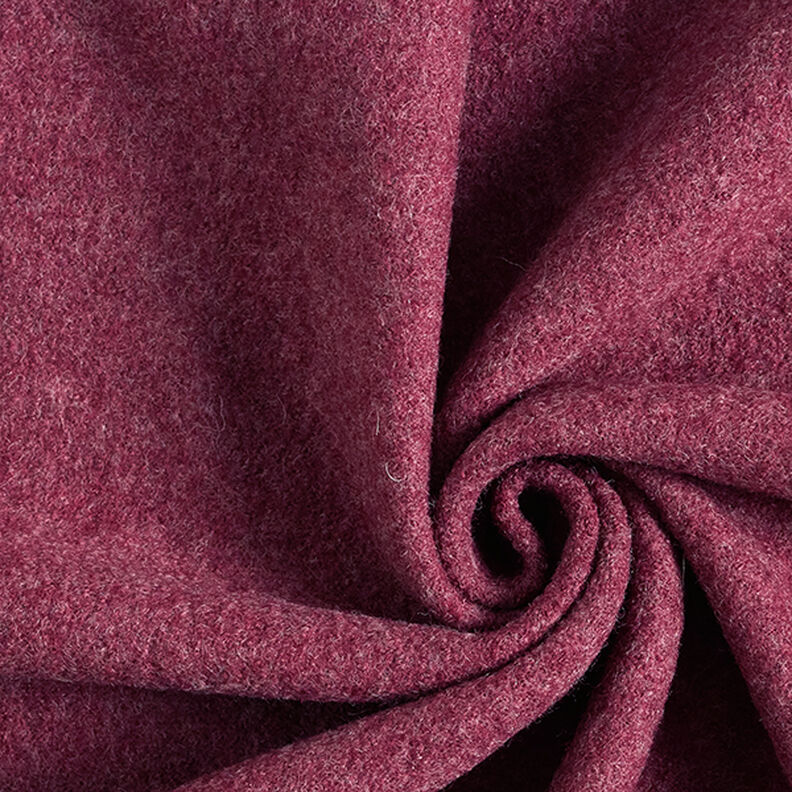 Fulled woollen loden Mottled – burgundy,  image number 1