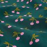 Coated Cotton cute cherries – dark green,  thumbnail number 2