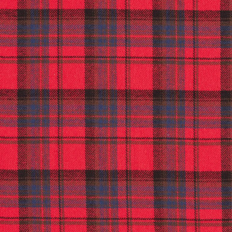 Cotton Flannel checked – chili/indigo, image number 1