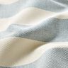 Decor Fabric Panama broad stripes &ndash; blue grey/light beige,  thumbnail number 2