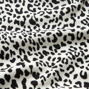 Ribbed Jersey Leopard Print – offwhite, 
