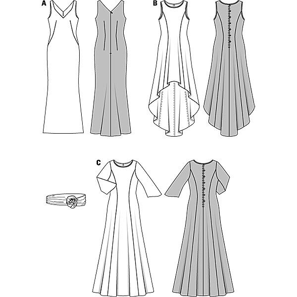 Evening Dress / Overdress, Burda 6866,  image number 3