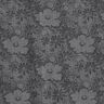 Shirt fabric flowers – grey/black,  thumbnail number 1