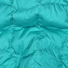 Quilted Fabric wavy squares – aqua blue/purple, 