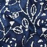 viscose voile batik leafy branches – indigo/white,  thumbnail number 2