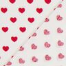 Mini Hearts Poplin Fabric – white,  thumbnail number 3