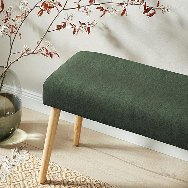 Fine melange upholstery fabric – dark green,  image number 6