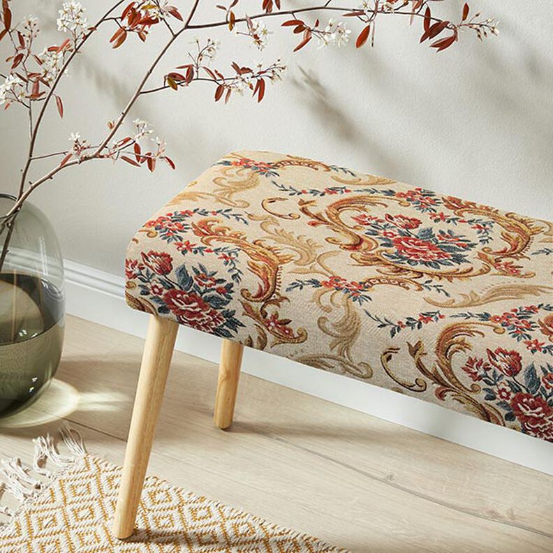 Decor Fabric Tapestry Fabric Elegance – light beige,  image number 6