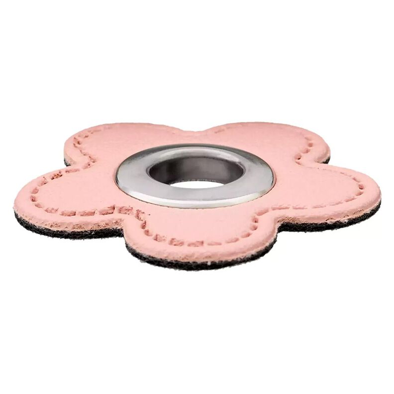 Imitation Leather Eyelet Patch Flower | Prym – pink,  image number 2