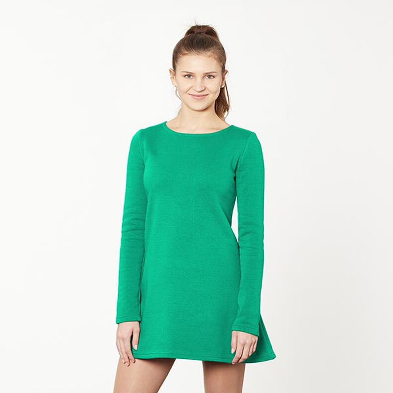 Light Cotton Sweatshirt Fabric Plain – green, image number 6